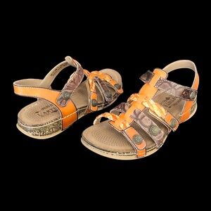 L'Artiste By Spring Step Delila Leather Sandal - Size 37 US 7 Excellent